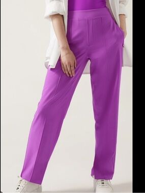 Athleta Brooklyn Heights High Rise Pant Vienna slim size 4P